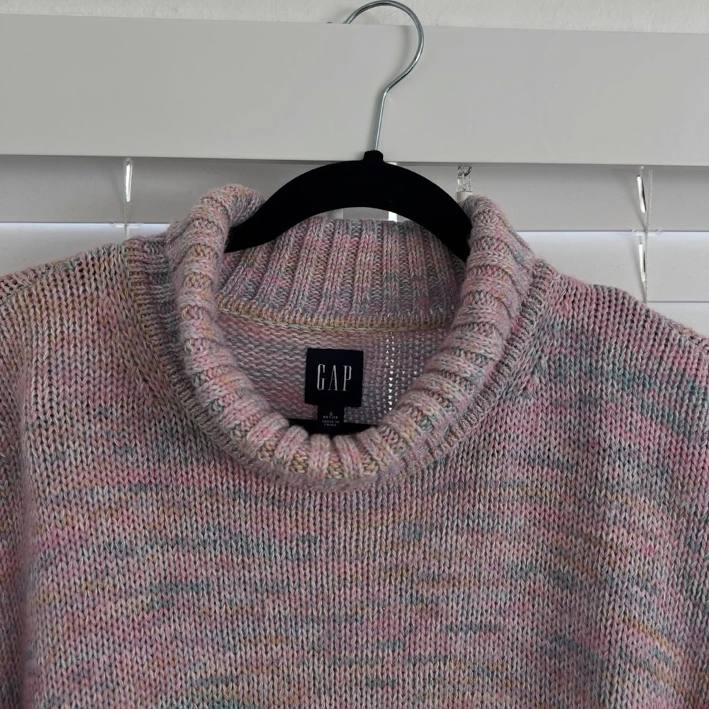 GAP Multicolor Turtleneck Sweater - image 3